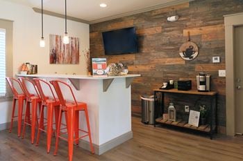 Resident lounge with complimentary coffee bar